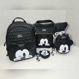 Disney x Primark Mickey Mouse Bundle Duffle Backpack Crossbody Coin - NWT